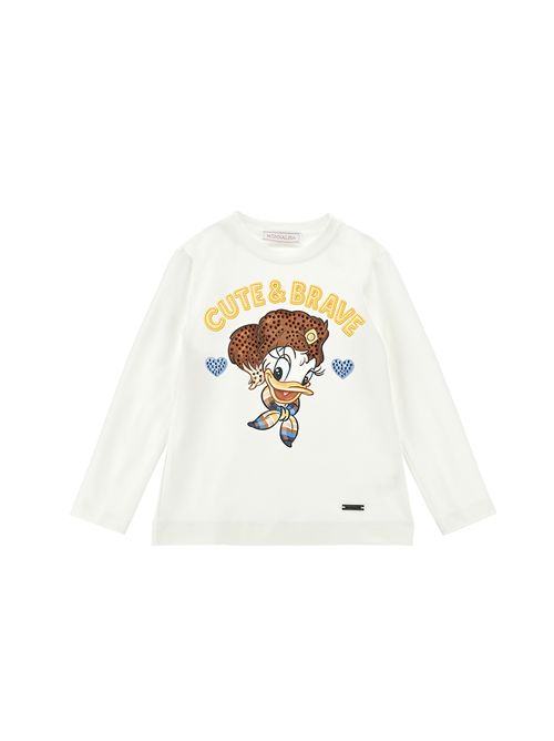 T-shirt, bambina, in jersey stretch. MONNALISA | 19H620 80040156